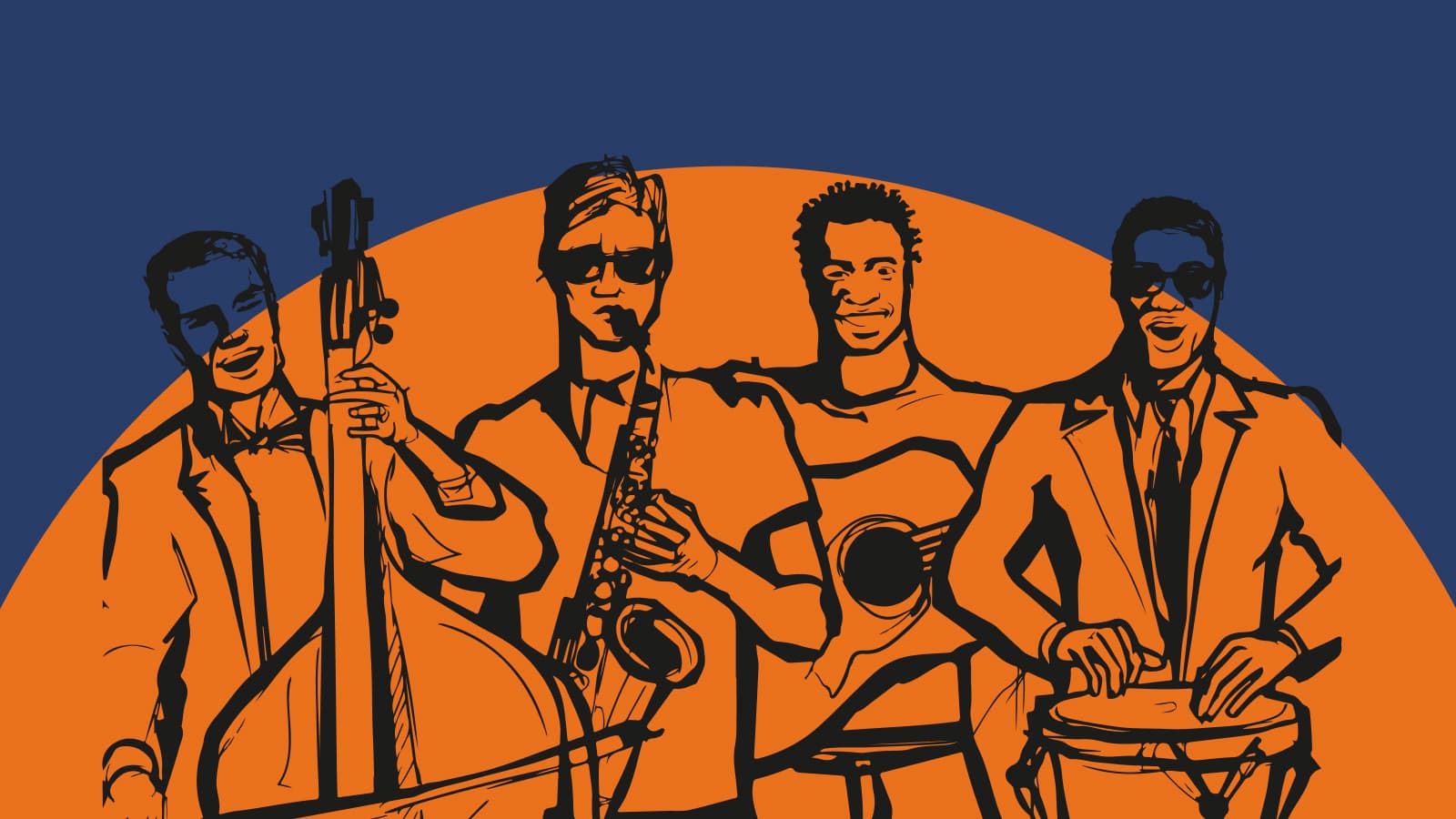 Джазовый вечер на крыше в ресторане Горизонты