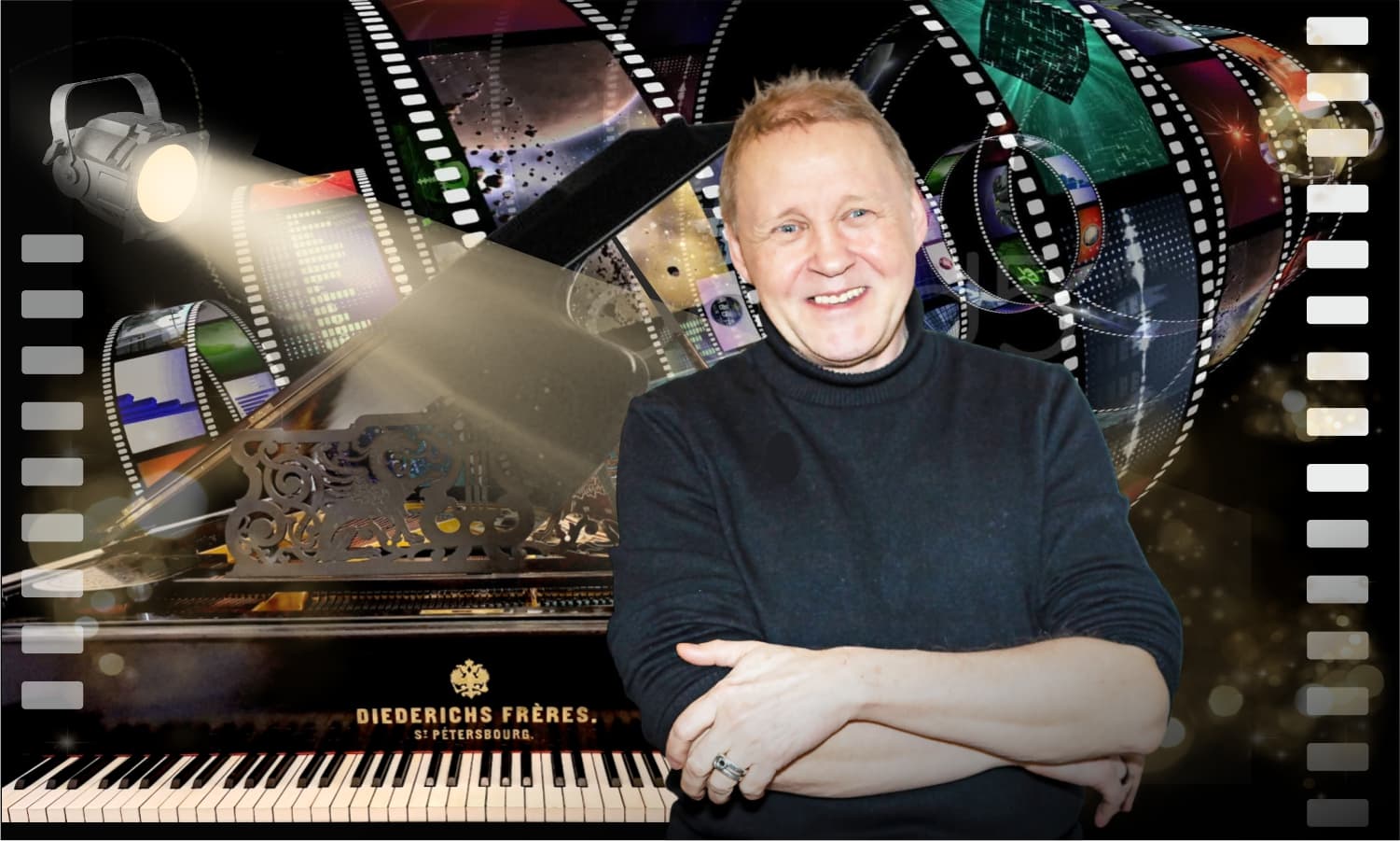 Мировые кинохиты на рояле в стиле Джаз. Концерт импровизаций. Кино вечеринка с фуршетом. Ретро викторина и призы! Музей ностальгии во дворце на Невском