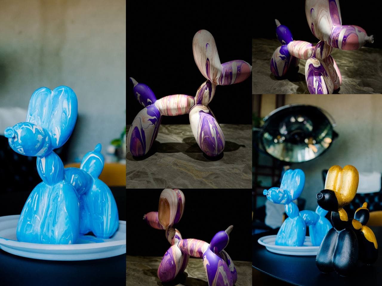 Роспись собачки Ballon Dog с видом на Исакий