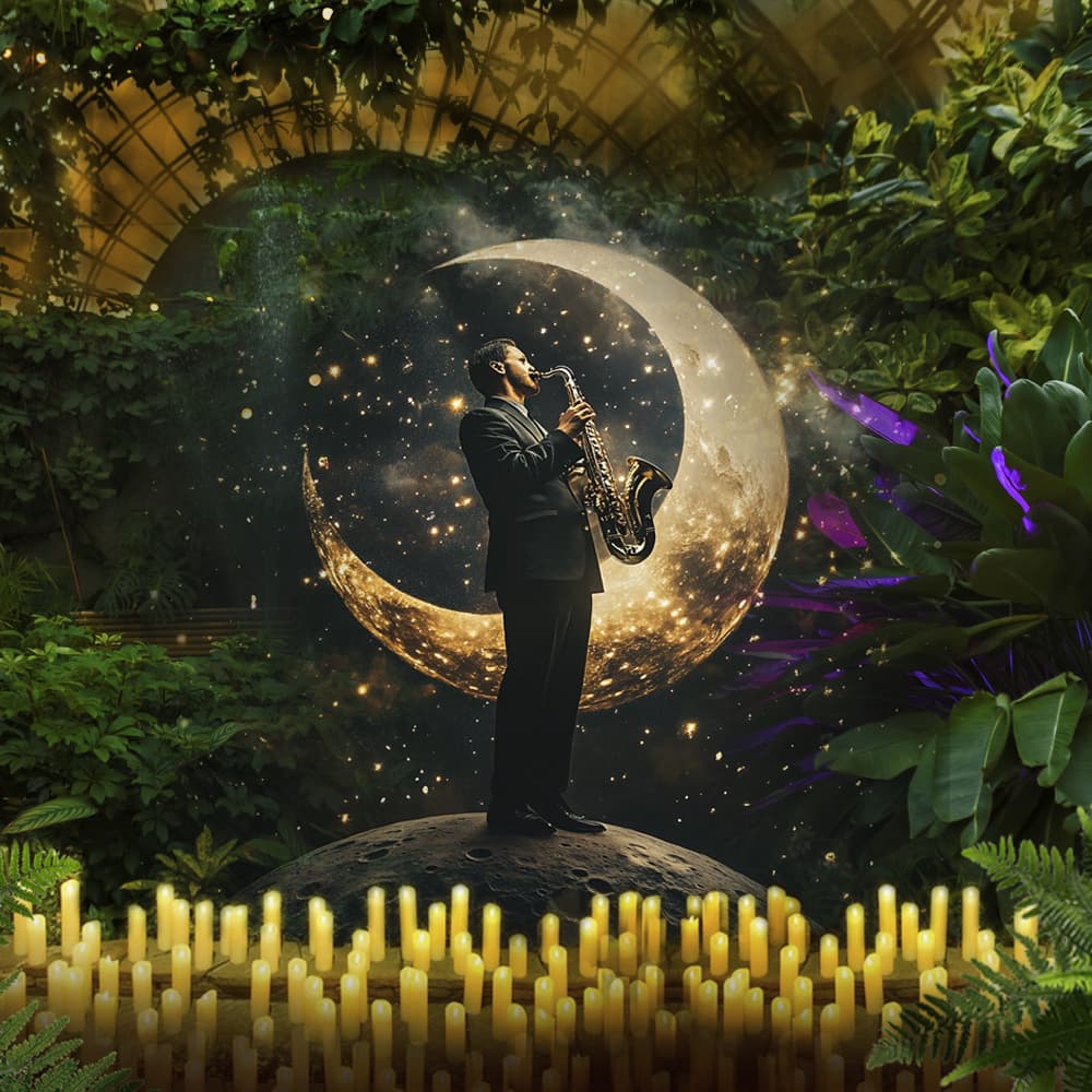 Магия свечей. Джаз на луне. Fly me to the moon