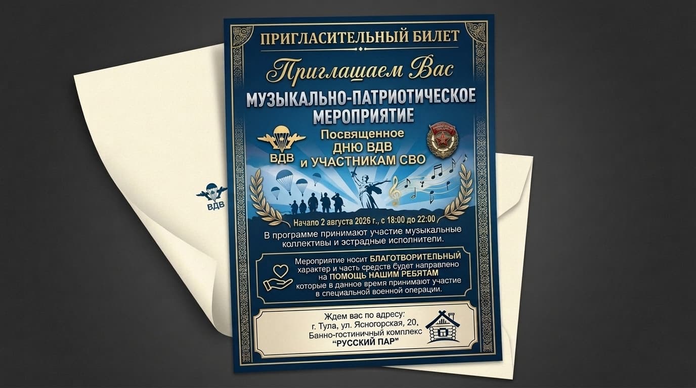 Дискотека 90-х + День ВДВ + Музыкально-патриотический вечер в поддержку СВО