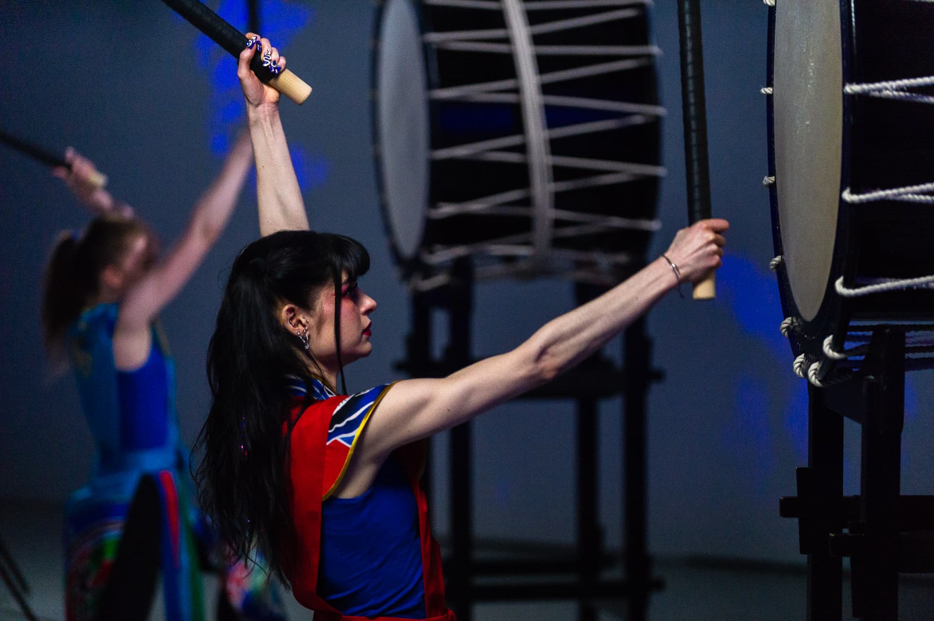 Шоу японских барабанов. Море Синего леса