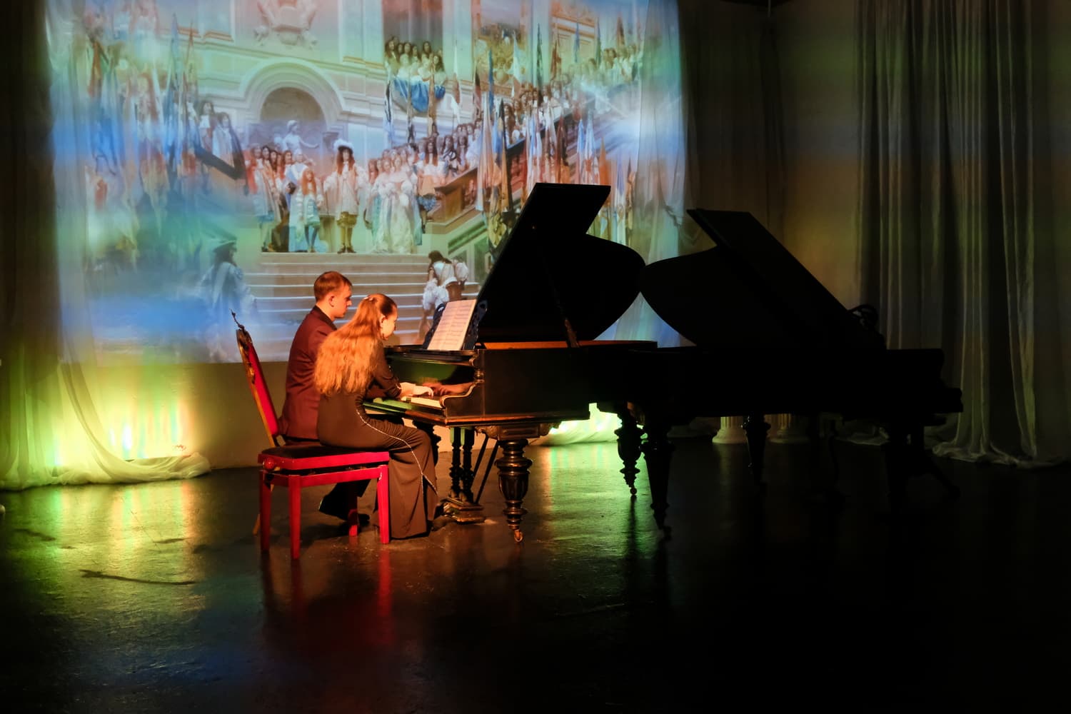 Винтаж на два рояля: Алина Федосеева, Екатерина Федосеева, Владислав Фёдоров, фортепианный концерт