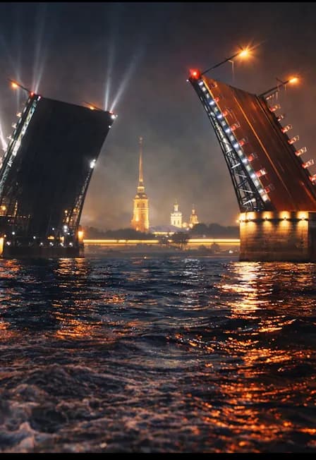 Под разведенными мостами