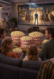 Смотрим "Ночь в музее" и делаем значки: Творческий киновечер