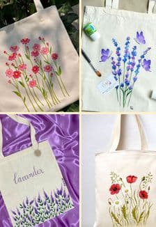 Цветочный шоппер: Мастер-класс