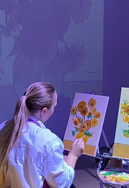 Мастер-класс по живописи «Подсолнухи»