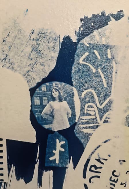 Берлинская лазурь. Коллажный мастер-класс.