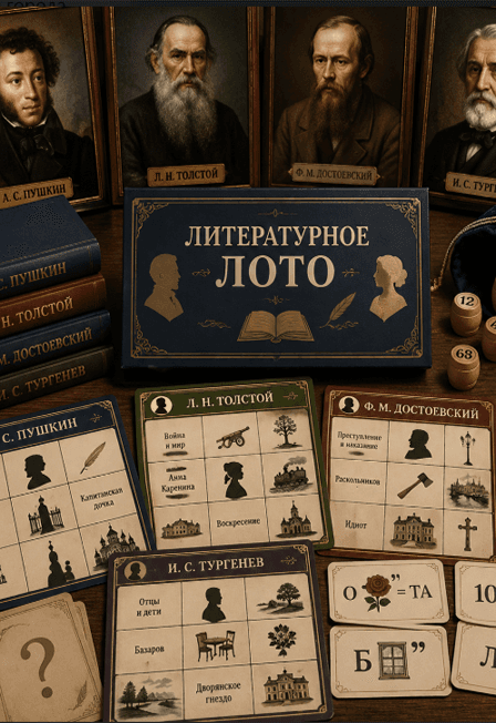 Играем в классиков. Литературное лото