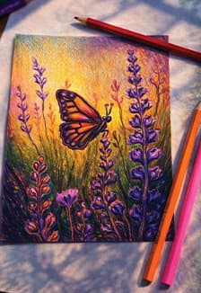 Весеннее дыхание: рисуем открытку с бабочкой. Музейное занятие