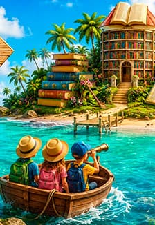 Путешествие на остров книголюбов. Литературный праздник