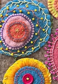 Вышивка на фетре. Мастер-класс