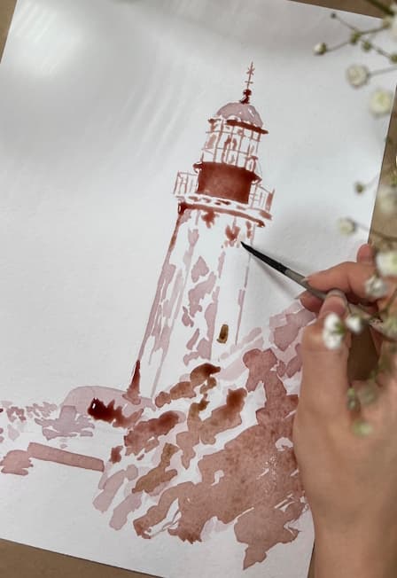 Индивидуальный мастер-класс "Картина вином"