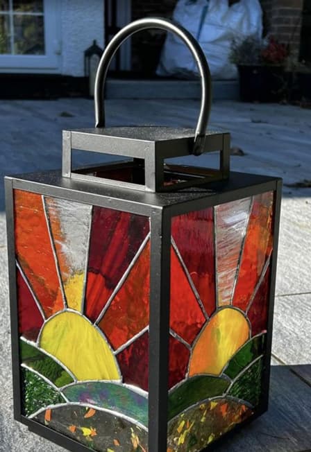 Мастер класс Витражный Фонарь в технике витража Тиффани
