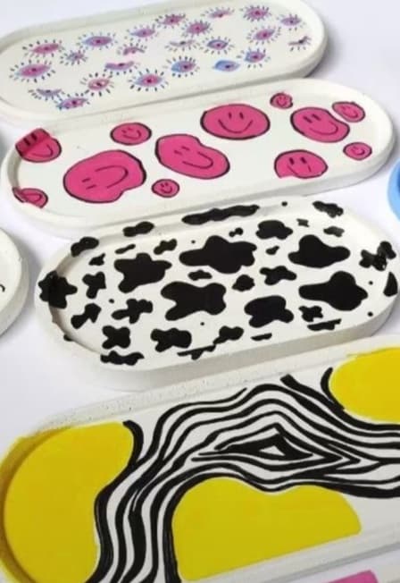 Раскрашиваем готовое изделие из гипса. Мастер-класс