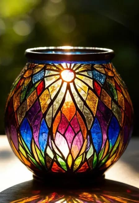 Мастер-класс по витражной росписи стекла «Солнечные блики»