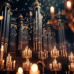 Старинный орган при свечах. Великие органные традиции Германии и Франции