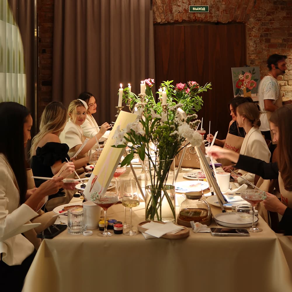 Арт-вечеринка со свечами и дегустацией вин от Painty